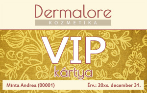 Dermalore VIP kártya